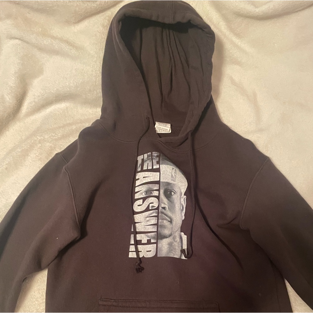 Black Allen Iverson hoodie